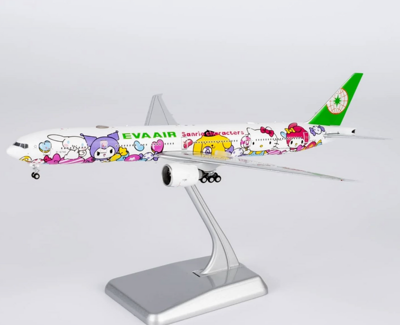 NG73073 | NG Models 1:400 | Boeing 777-300ER 73073 Eva Airways B-16740 HELLO KITTY Candy Jet- Sanrio Characters (with stand)