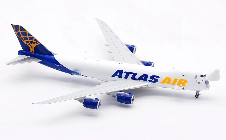 B632204C | HX Models 1:400 | Boeing B747-8F Atlas Air N862GT Interactive Version | is due July 2025