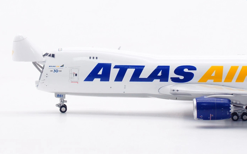B632204C | HX Models 1:400 | Boeing B747-8F Atlas Air N862GT Interactive Version | is due July 2025