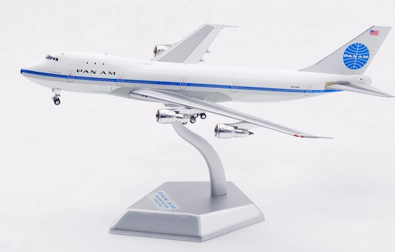 B551405P | HX Models 1:400 | Boeing 747-100 Pan Am Clipper Young America N733PA Standard Version