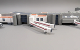 AG-LHRT3 | Airport Accessories 1:400 | LONDON HEATHROW Terminal 3 (T3) 1:400 Scale Building Model Diorama + Bridges
