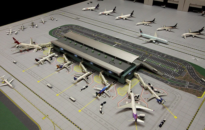 Model airport diorama inspiration