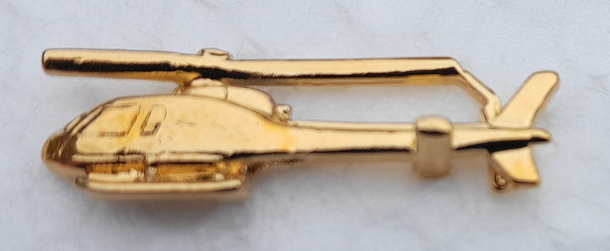 CL103 | Clivedon Collection Pin Badges | Eurocopter AS350 Squirell 22ct Gold plated pin badge