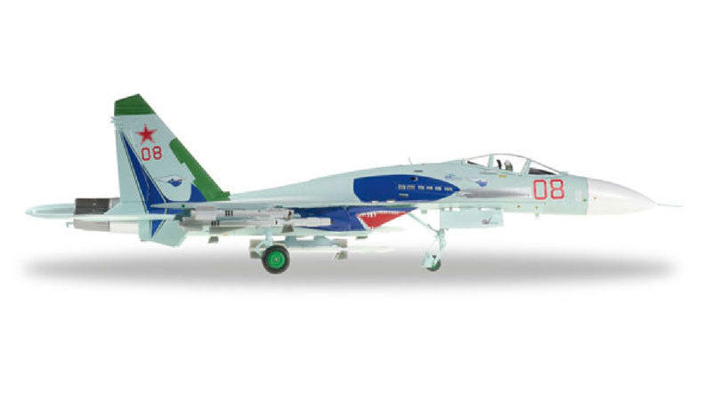 580007 | Herpa Military 1:72 | Sukhoi Su-27 Russian AF '08 Red', 'Lipetsk Shark'