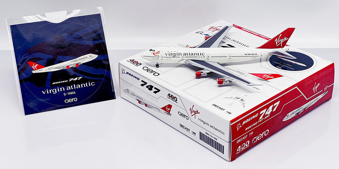 BB4-741-006 | Big Bird 1:400 | Boeing 747-100 Virgin Atlantic Airways Reg: G-VMIA With Antenna