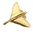 CL026d | Clivedon Collection Pin Badges | AVRO Vulcan 22ct Gold plated pin badge