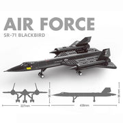 WANGE4005 | Air Force SR-71 BLACKBIRD | Building Blocks Model | Connector Plate