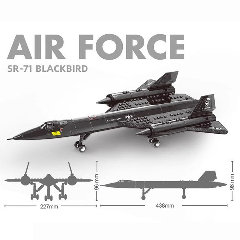 WANGE4005 | Air Force SR-71 BLACKBIRD | Building Blocks Model | Connector Plate