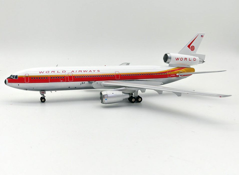 IF103WA1123P | InFlight200 1:200 | DC-10-30CF World Airways N108WA (polished, with stand)