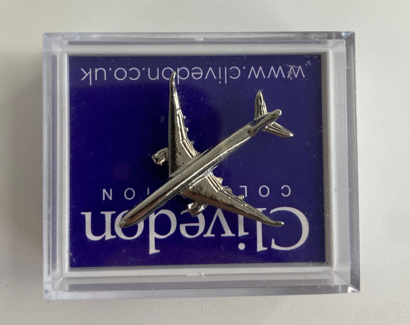 CL3745N | Clivedon Collection Pin Badges | Airbus A350 nickel plated pin badge
