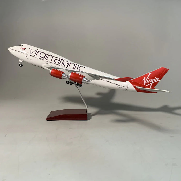 DMVAB7474 | Desktop Models 1:160 | Boeing 747-400, Virgin Atlantic, LED light up