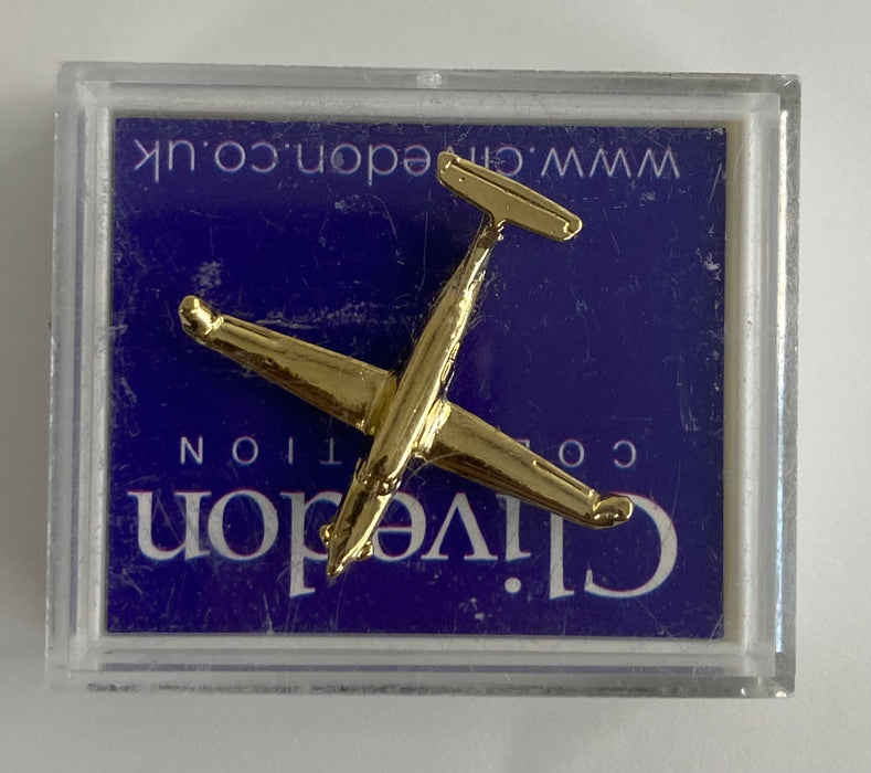 CL066 | Clivedon Collection Pin Badges | Pilatus PC12 22ct Gold plated pin badge