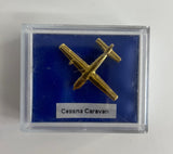 CL057 | Clivedon Collection Pin Badges | Cessna Caravan 22ct Gold plated pin badge