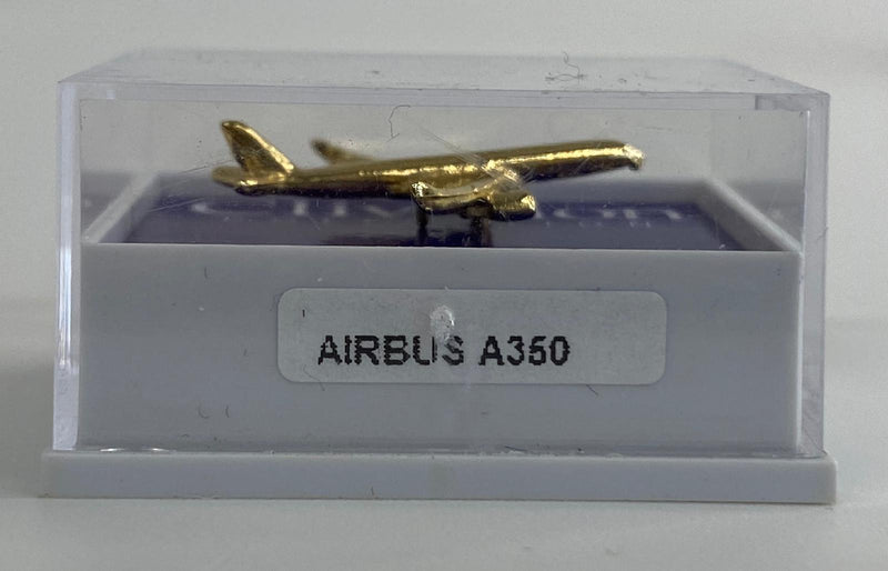 CL3745 | Clivedon Collection Pin Badges | Airbus A350 22ct Gold plated pin badge