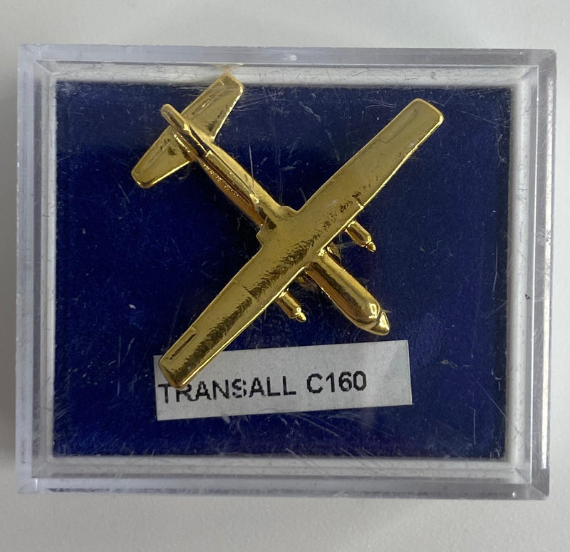 CL075 | Clivedon Collection Pin Badges | Transall C160 22ct Gold plated pin badge
