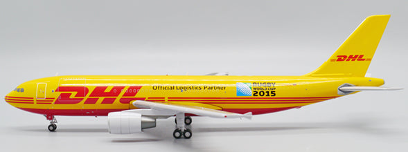 XX20017 | JC Wings 1:200 | Airbus A300-600R(F) DHL D-AEAC, 'Rugby 2015' (with stand) | is due March 2025