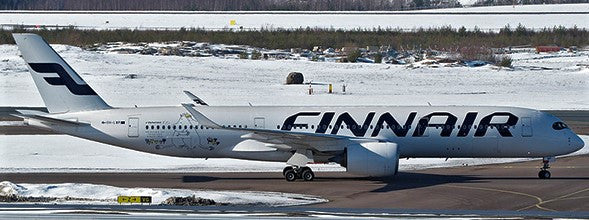 XX20379A | JC Wings 1:200 | Airbus A350-900 Finnair OH-LWP, '100th Anniv.' (flaps down)