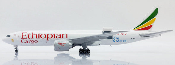 XX40086C | JC Wings 1:400 | Boeing 777F Ethiopian Airlines Cai Niao Interactive Series ET-APU  | is due September 2024