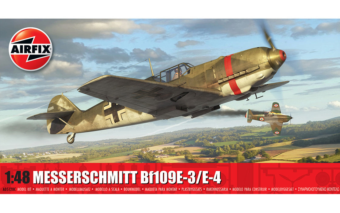 A05120C | Airfix 1:48 |  Airfix kit - Messerschmitt BF-109E-3/E-4 Luftwaffe