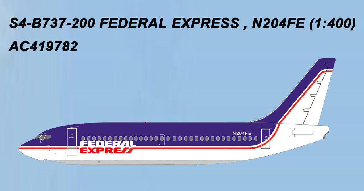 AC419782 | Aero Classics 1:400 | Boeing 737-200F Fedex N204FE