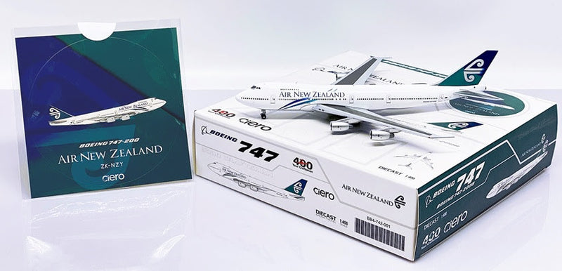 BB4-742-001 | Big Bird 1:400 | Boeing 747-200B Air New Zealand ZK-NZY