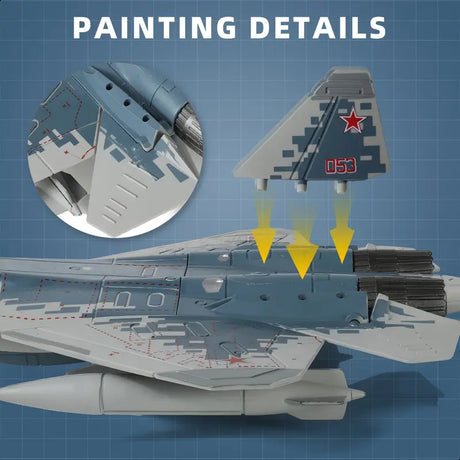 WIBU0011 | Unbranded | Su-57s Jet Building Blocks