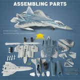 WIBU0011 | Unbranded | Su-57s Jet Building Blocks