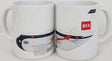 BAMUGBEA | Gifts Mugs | Coffee Mug - Airbus A319 BA BEA Caricature