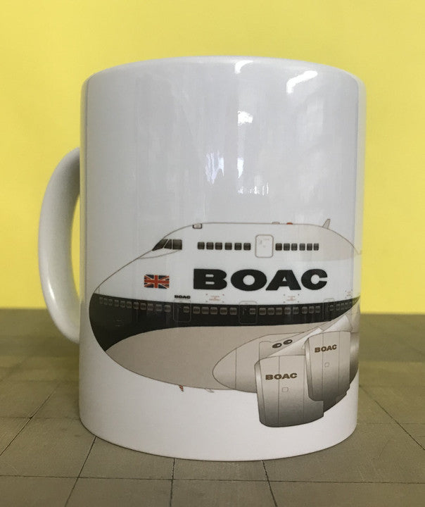 BAMUGBOAC | Gifts Mugs | Coffee Mug - Boeing 747-400 BA BOAC Characature