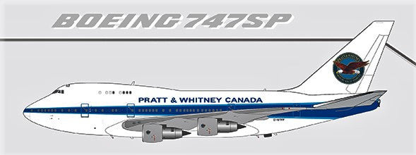 XX20286A | JC Wings 1:200 | Boeing 747SP Pratt & Whitney Canada C-GTFF Flaps down (with Stand)