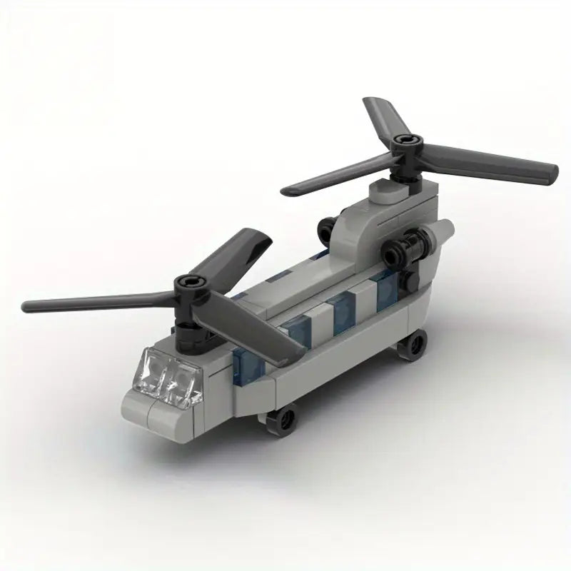 WIBU0006 | Unbranded | Twin Propeller Helicopter Building Blocks