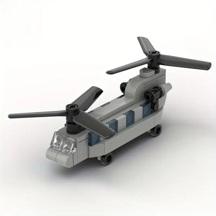 WIBU0006 | Unbranded | Twin Propeller Helicopter Building Blocks