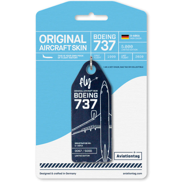 AVTAGDABKA | Aircraft Skin Tags | Original Aircraft Skin - Boeing 737-82R TUI D-ABKA