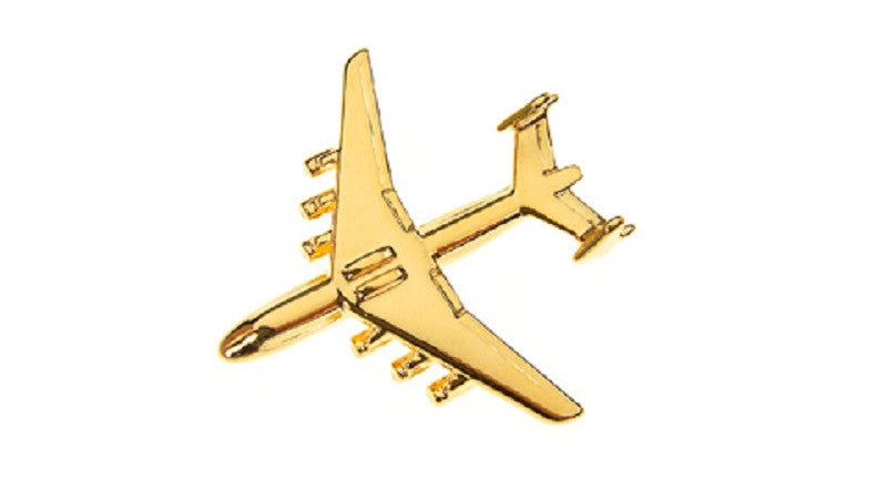 CL043 | Clivedon Collection Pin Badges | ANTONOV AN-225 22ct Gold plated pin badge