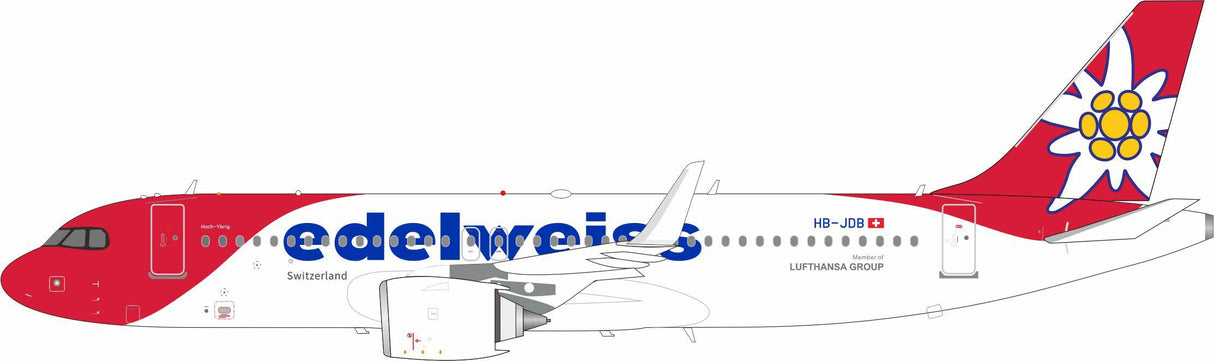 IF320WK0726 | InFlight200 1:200 | Airbus A320-271N Edelweiss Air HB-JDB | is due June 2026
