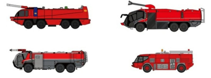 FWDP-FT-4008 | Fantasy Wings 1:400 | Airport Accessories - Fire Truck Set