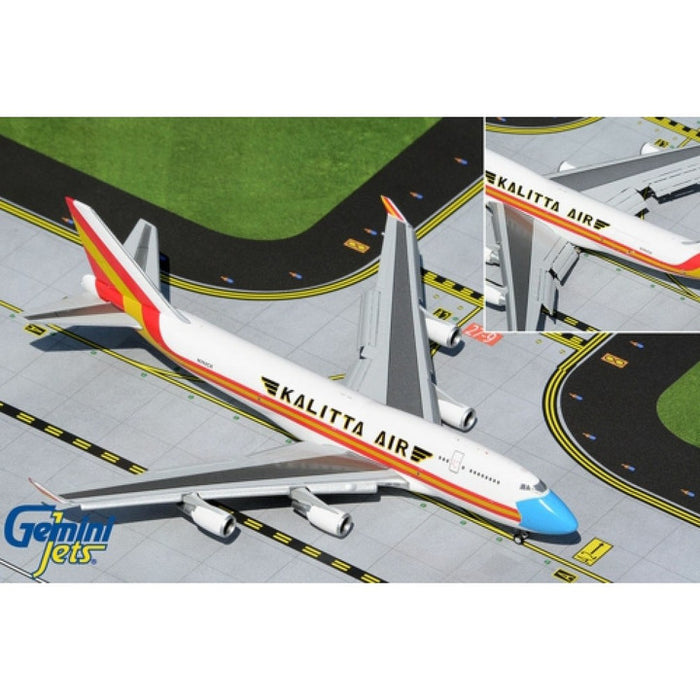 GJCKS1999F | Gemini Jets 1:400 1:400 | Boeing 747-400BCF Kalitta mask N744CK flaps down