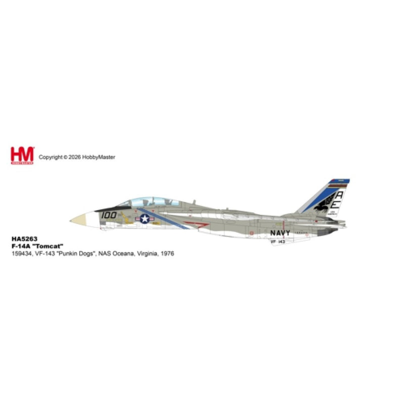 HA5263 | Hobby Master Military (1/72) | F-14A "Tomcat" 159434, VF-143 "Punkin Dogs", NAS Oceana, Virginia, 1976