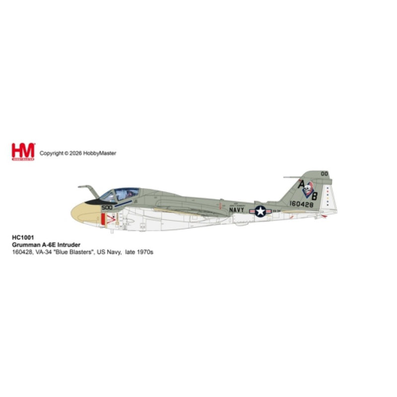 HC1001 | Hobby Master Military (1/72) | Grumman A-6E Intruder 160428, VA-34 "Blue Blasters", US Navy, late 1970s