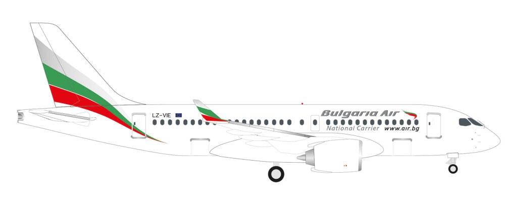 538633 | Herpa Wings 1:500 | Airbus A220-100 Bulgaria Air – LZ-VIE | is July 2025