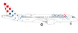 573757 | Herpa Wings 1:200 | Airbus A220-300 Croatia Airlines – 9A-CAE Zagreb