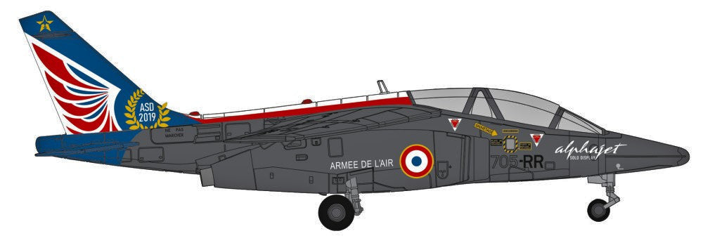 580809 | Herpa Military 1:72 | French Air Force Alpha Jet E – Solo Display Team Ecole de l Aviation de Chasse 314 Christian Martell, Base Aerienne 705 Tours/Val de Loire – 705-RR