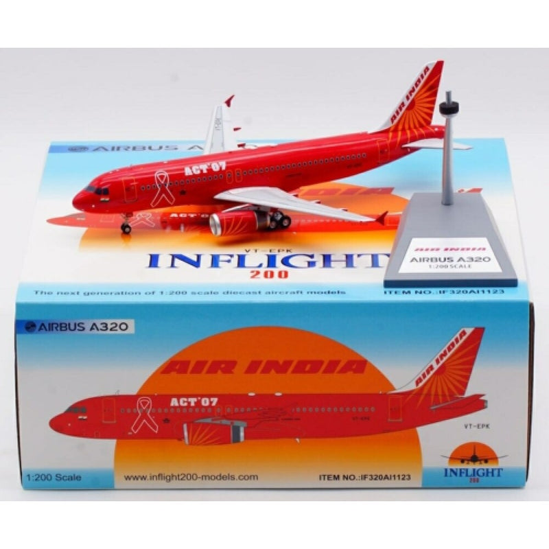 IF320AI1123 | InFlight200 1:200 | Airbus A320 AIR India VT-EPK NEW GEAR SPECIAL SCHEME NEW GEAR