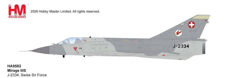 HA9852 | Hobby Master Military 1:72 | Mirage IIIS J-2334, Swiss Air Force | is due September 2026