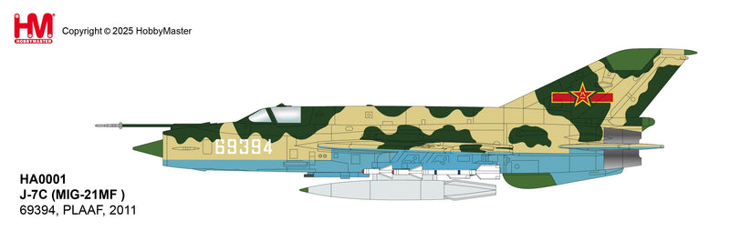 HA0001 | Hobby Master 1:72 | J-7C (MIG-21MF ) 69394, PLAAF, 2011 | is due February2025