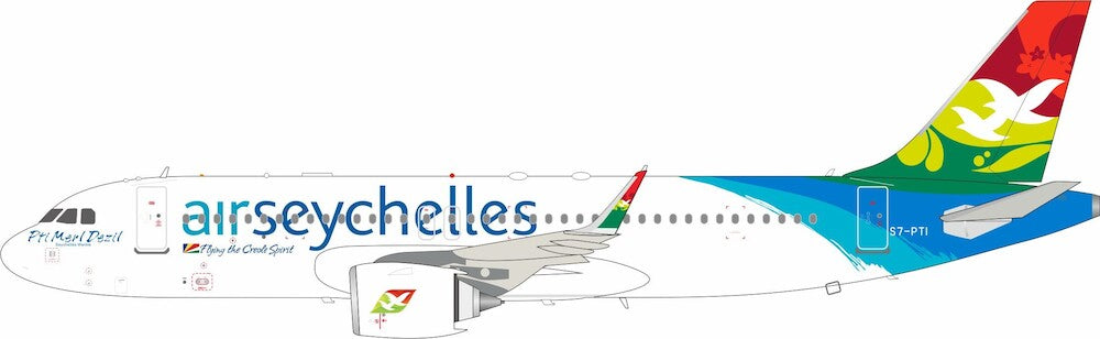 IF3200725 | InFlight200 1:200 | Airbus A320neo Air Seychelles S7-PTI | is due April 2025