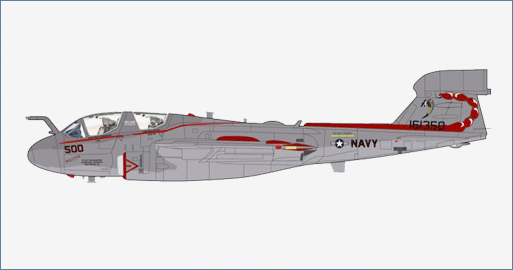 HA5012 | Hobby Master Military 1:72 | EA-6B Prowler 161350, VAQ-132, 2006