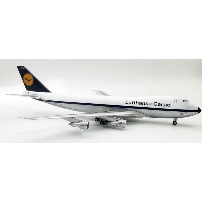 JF-747-2-024P | JFox Models 1:200 | Boeing 747-200 Lufthansa Cargo D-ABYE (polished with stand)