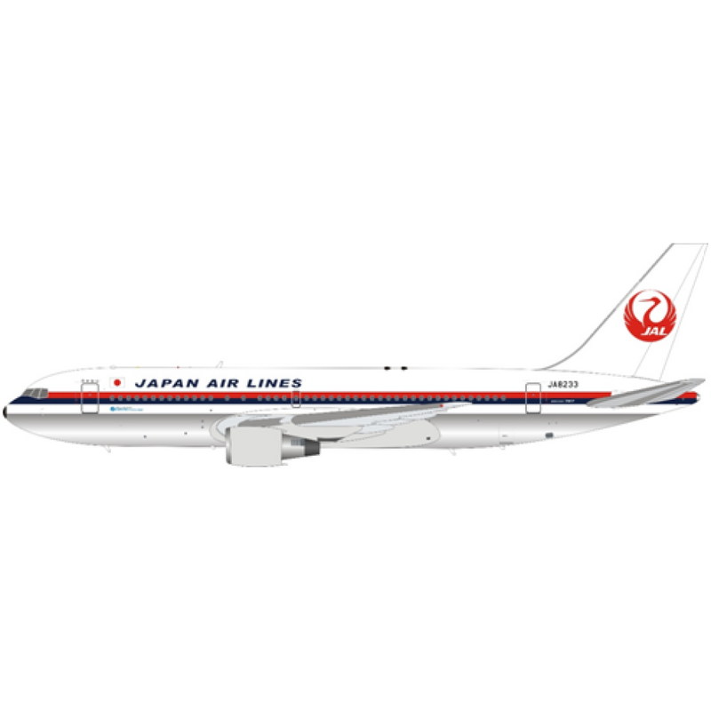 JF-767-2-001P | JFox Models 1:200 | Boeing 767-246 JAL JA8233 (with stand)