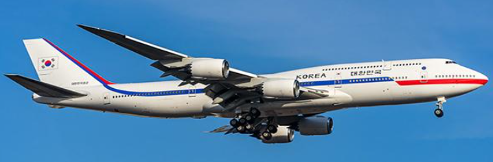 LH2346 | JC Wings 1:200 | Boeing 747-8 South Korea Air Force Reg: HL7643 With Stand